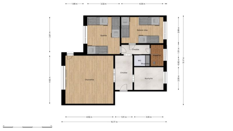 Sale Two bedroom apartment, Two bedroom apartment, Horné Rakovce, Turč