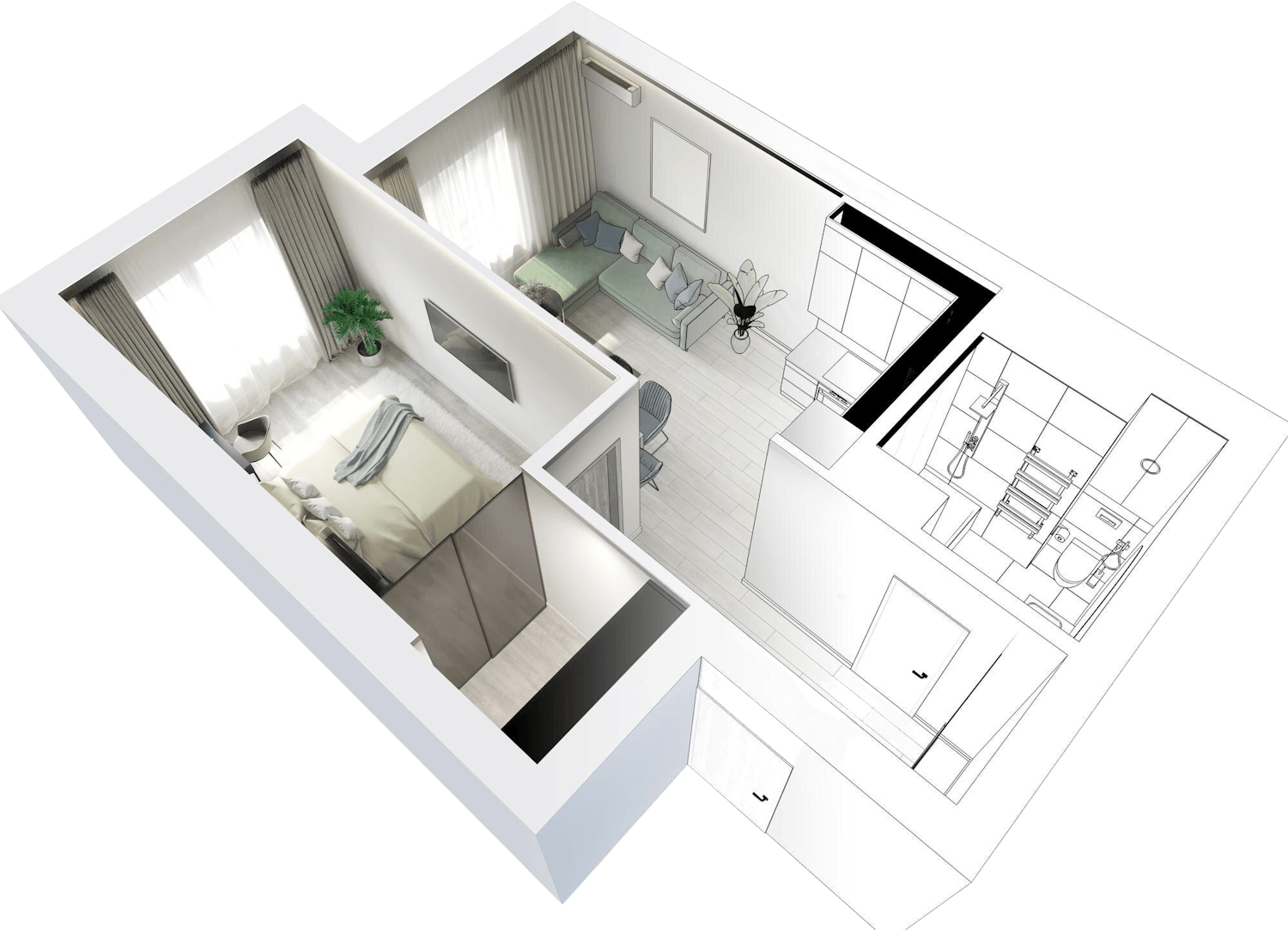 Beehome - vizualizacia bytu